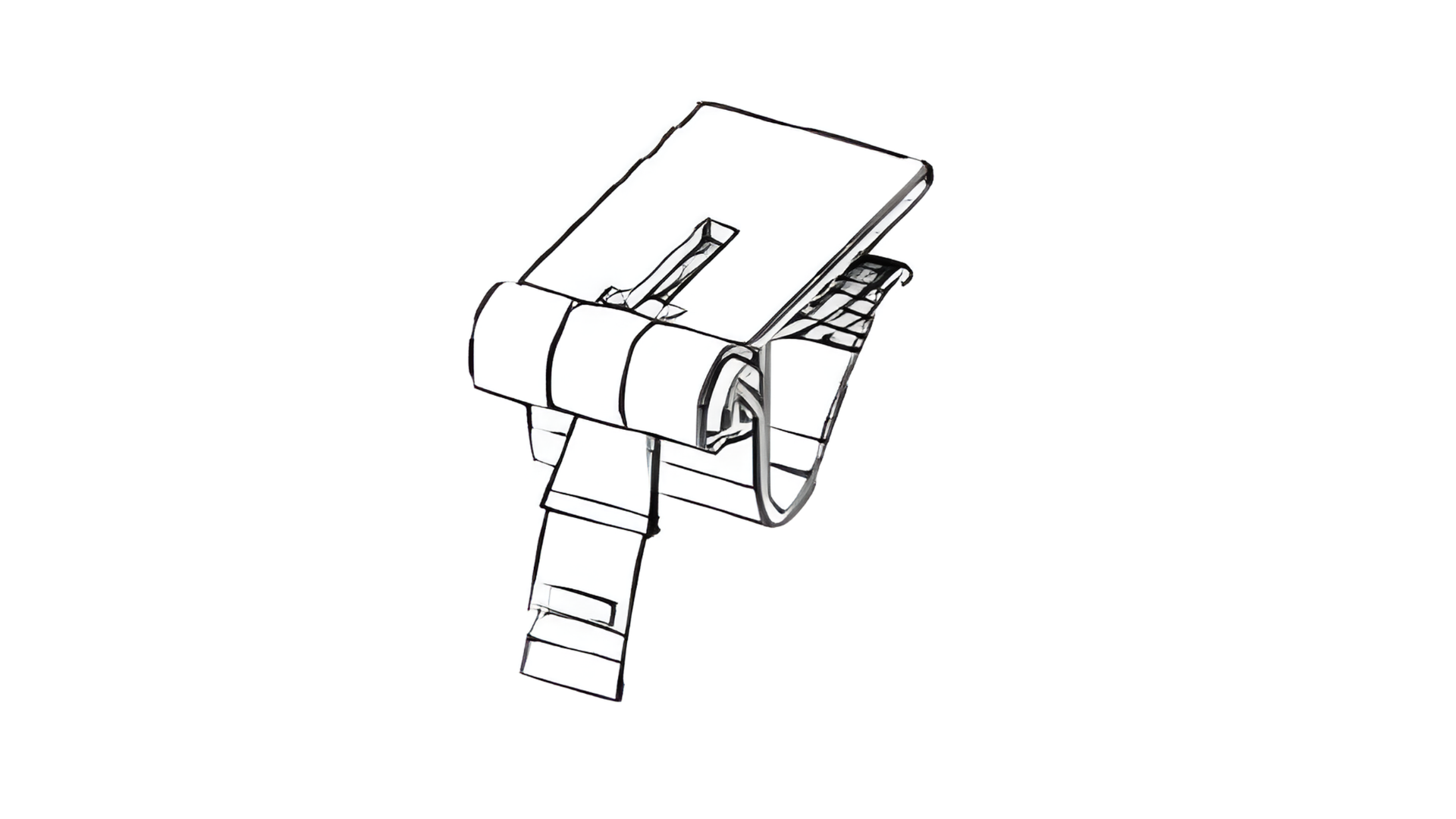 Horizontal board buckle